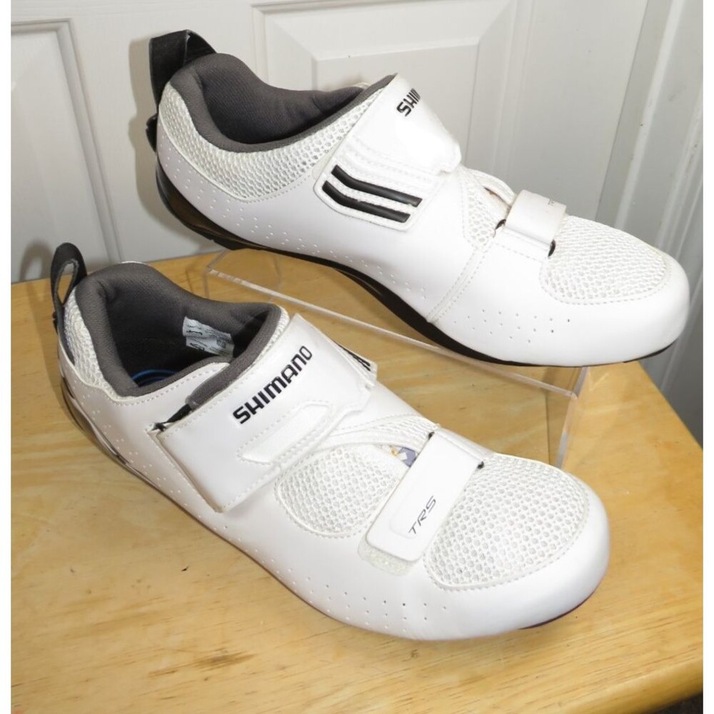 Shimano TR5 SH-TR501 Men's Triathlon Cycling Shoe White - 45